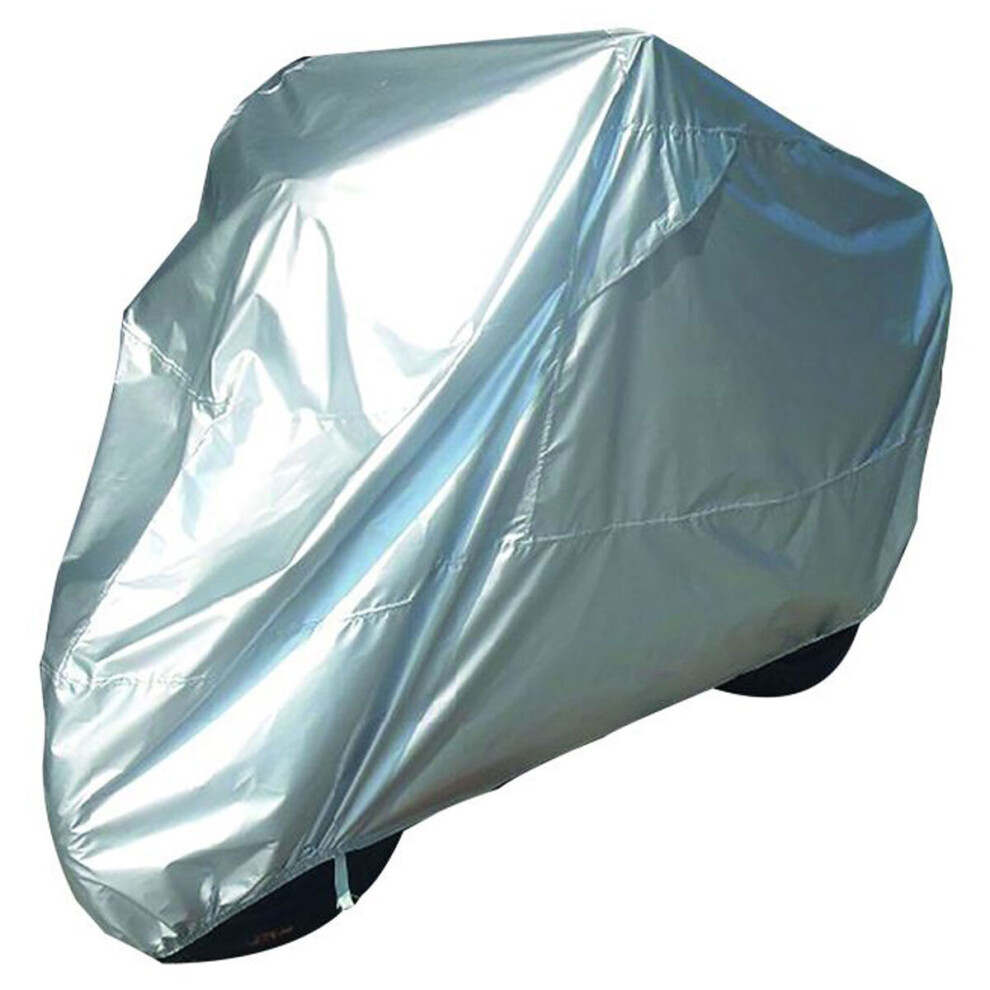 (M) Bike It Motorcycle Rain Cover Silver 5034862434012