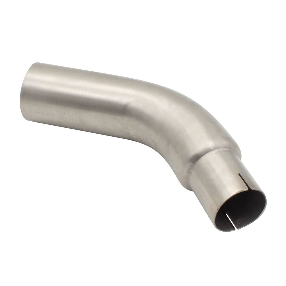 Bike It Viper Exhaust Can Connecting Link Pipe For Suzuki Sv650 - 15-20 Silver 5034862442192