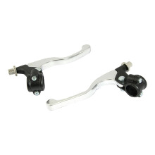 Bike It Universal Short Chrome Lever / Black Perch Assembly Set
