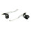 Bike It Universal Short Chrome Lever / Black Perch Assembly Set 1