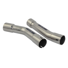Bike It Viper Exhaust Can Connecting Link Pipes Silver For Yamaha YZF-R1 - 07-09