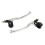 Bike It Universal Long Chrome Lever / Black Perch Assembly Set 1