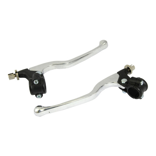 Bike It Universal Long Chrome Lever / Black Perch Assembly Set