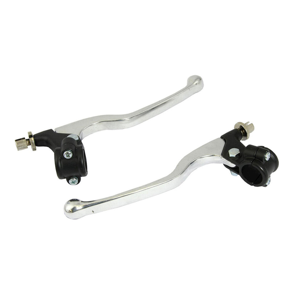 Bike It Universal Long Chrome Lever / Perch Assembly Set Black 5034862059659
