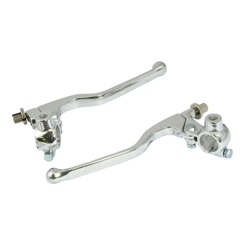 Bike It Universal Long Lever Assembly Chrome - Pair