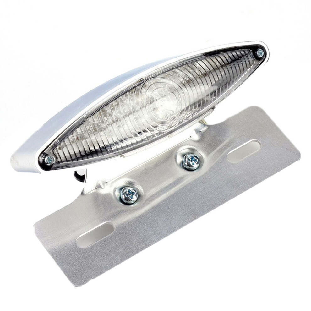 Bike It Invader Rear Led Chrome With Clear Lens Light 5034862236548