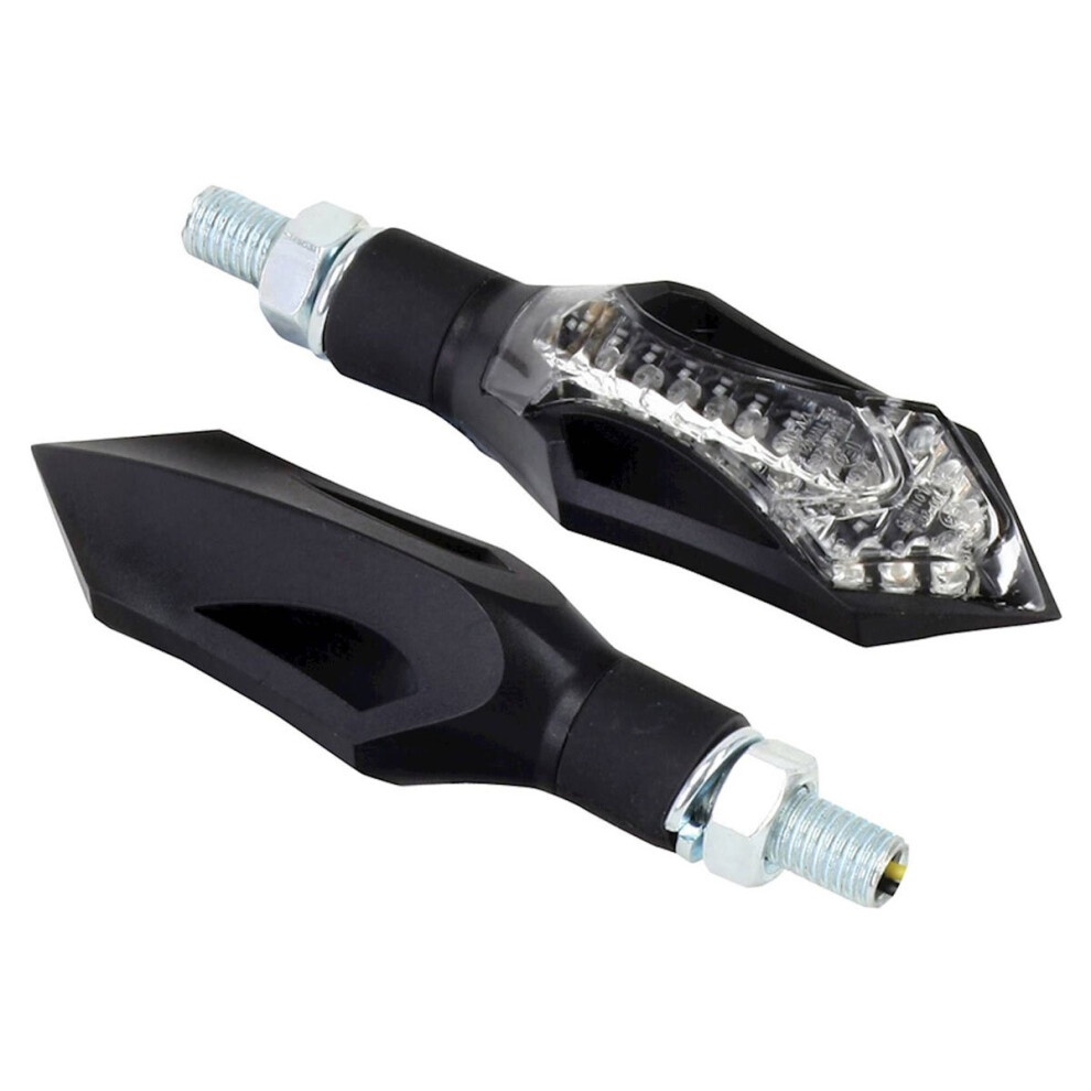 Bike It Led Blade Indicators With Body & Clear Lens Black 5034862358929