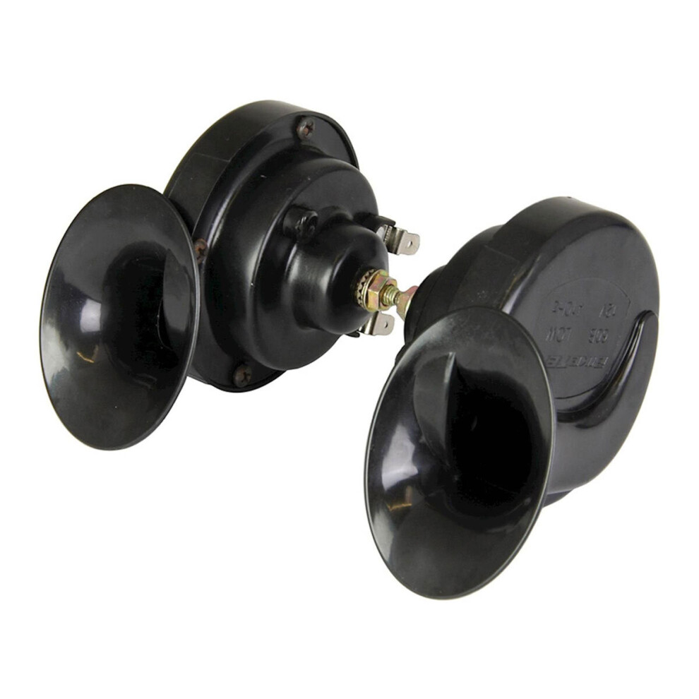 Bike It 12V Snail Horn - Twin Pack Black 5034862343055
