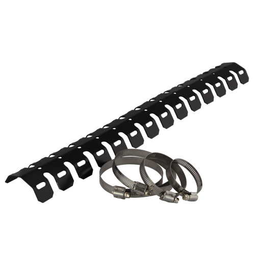 Bike It Exhaust Protector Shield Black With 4 Clamps - 61 cm