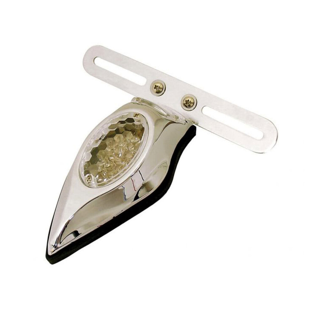 Bike It Cobra Head Universal Rear Led Tail With Clear Lens & Number Plate Bracket Light 5034862236531