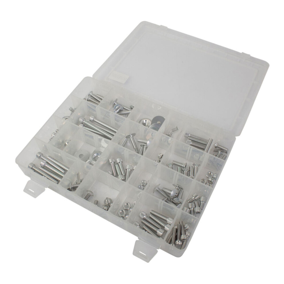 Bike It Universal Screw Kit Chrome - 150 Pieces 5034862323828