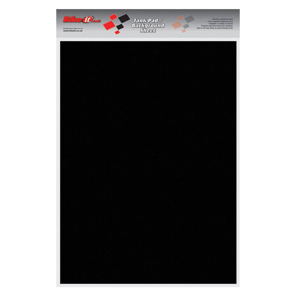 Bike It Cut Your Own Customizable Tank Pad Protection Sheet - 45 Cm X 33 Cm Black 5034862345172