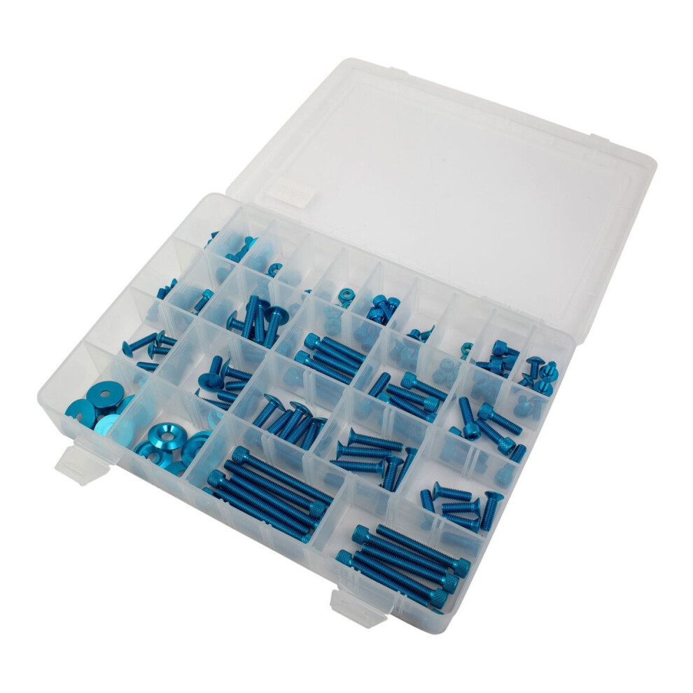 Bike It Universal Screw Kit Blue - 150 Pieces 5034862323811