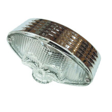 Bike It 3D Skull Rear Light Clear With Number Plate Illumination