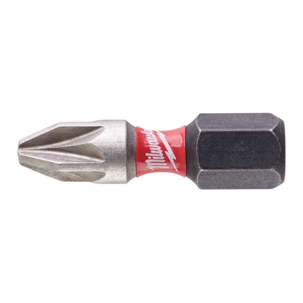 Milwaukee SHOCKWAVE Impact Duty Bits PZ2 x 25mm (Pack 2) 4932472040