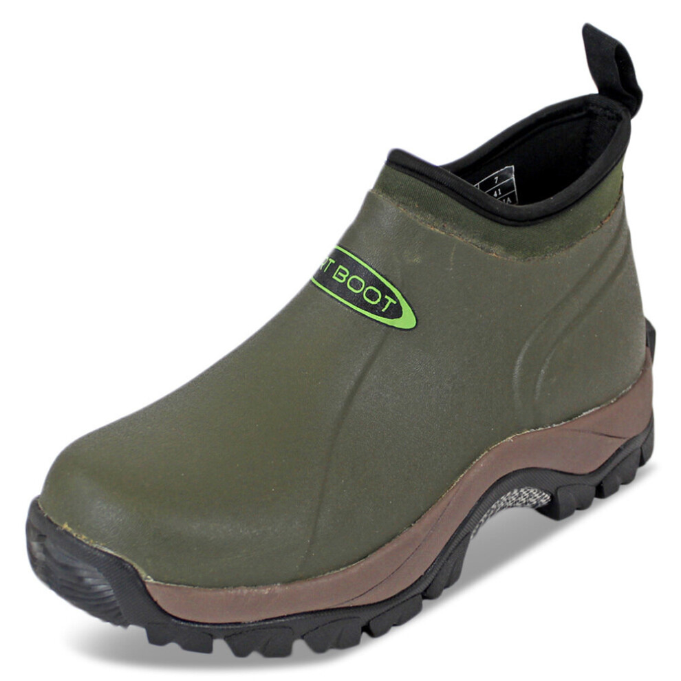 (9 UK EU43, Green) Dirt Boot Neoprene Wellington Pro-Sport Ankle Muck Boot Dirt Shoe