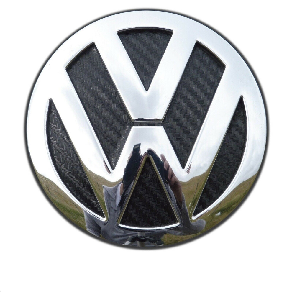 Vw Golf Mk7.5 Carbon Fibre Rear Badge Inserts Emblem Gti, R32, Tdi Black 5060971520278