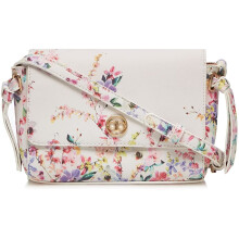 The Collection Womens White Floral Print Cross Body