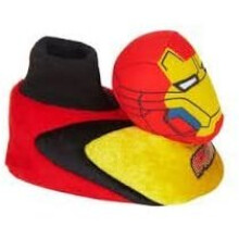 Marvel Iron Man Toddler Plush Soft Head Sock top Warm Slippers UK Size