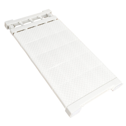Living And Home (50-80cm) Adjustable Closet Cupboard Storage Shelf Organizer Extendable Divider Rack White 2