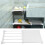Living And Home (30-40cm) Adjustable Closet Cupboard Storage Shelf Organizer Extendable Divider Rack White 1