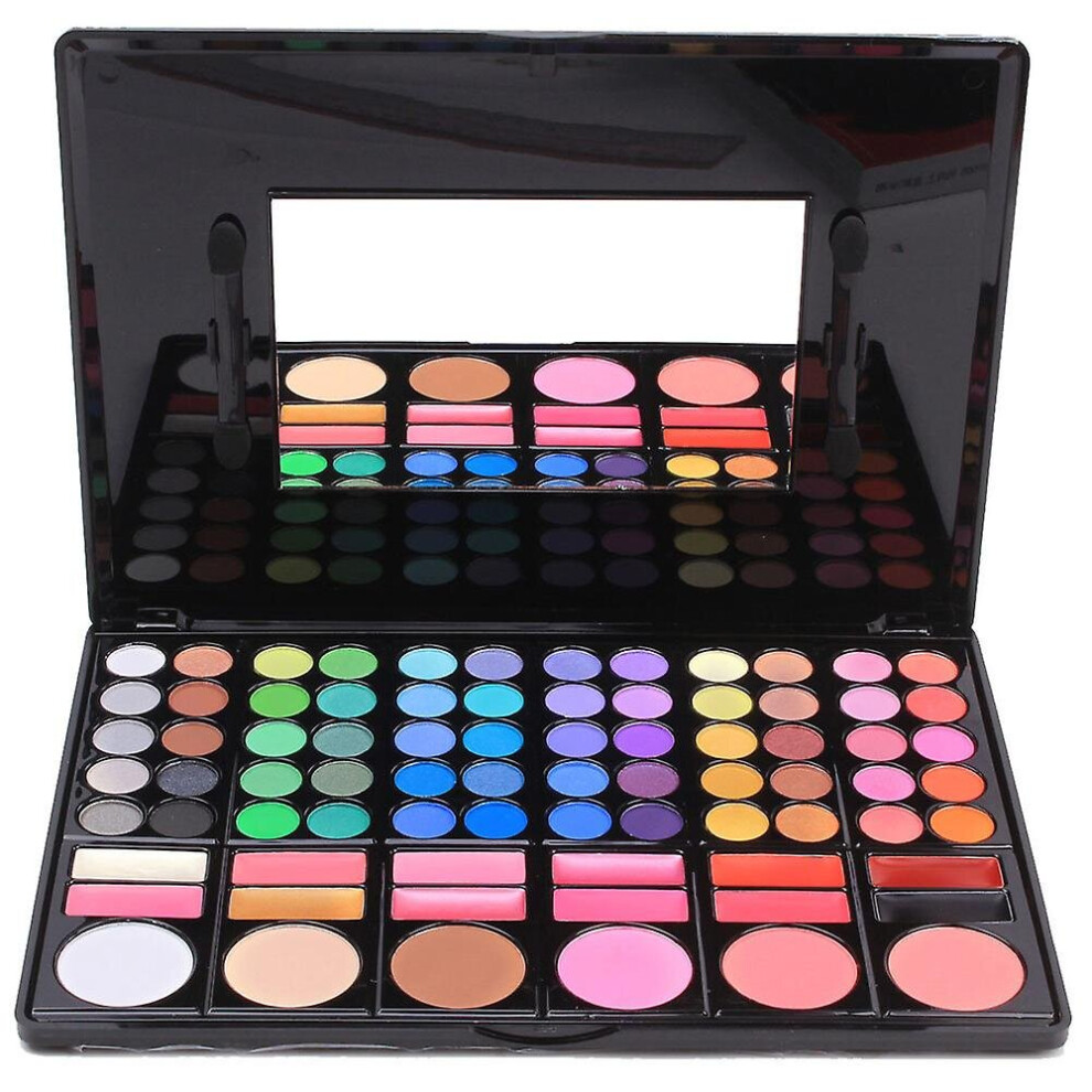 Multicoloured (C) 78 Color Eyeshadow Palette Professional Blush Eyeshadow Makeup Palette