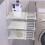 Living And Home (38-55cm) Adjustable Closet Cupboard Storage Shelf Organizer Extendable Divider Rack White 1