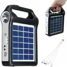 Portable Solar Power Bank Waterproof LED External Backup Power Charger