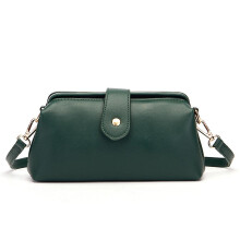 (Green) Doctor Bag Crossbody Small Classic Leather Handbag Handmade Fashion Crossbody