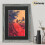 (A2  Pic (A1 Frame)) Blue Vintage Distressed Effect Picture Frame, Wall Hanging Photo Frames, Home Décor Frame With Black Mount 17