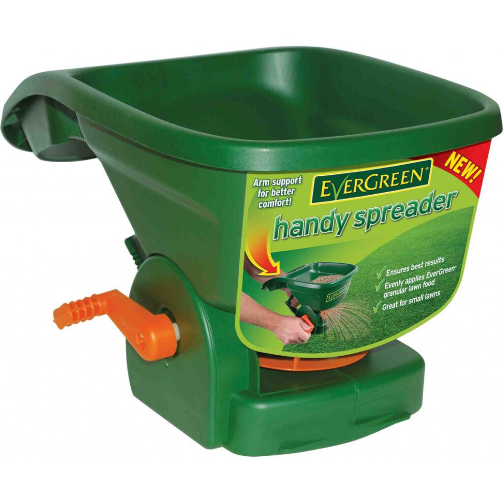 Evergreen Hand Held Lawn Seed Easy Handy Spreader Small Garden Care