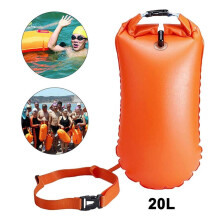 Swim Buoy-Outdoor Swimming Buoy Swimming Tow Float and Dry Bag Visible Float for Safe Training and Racing