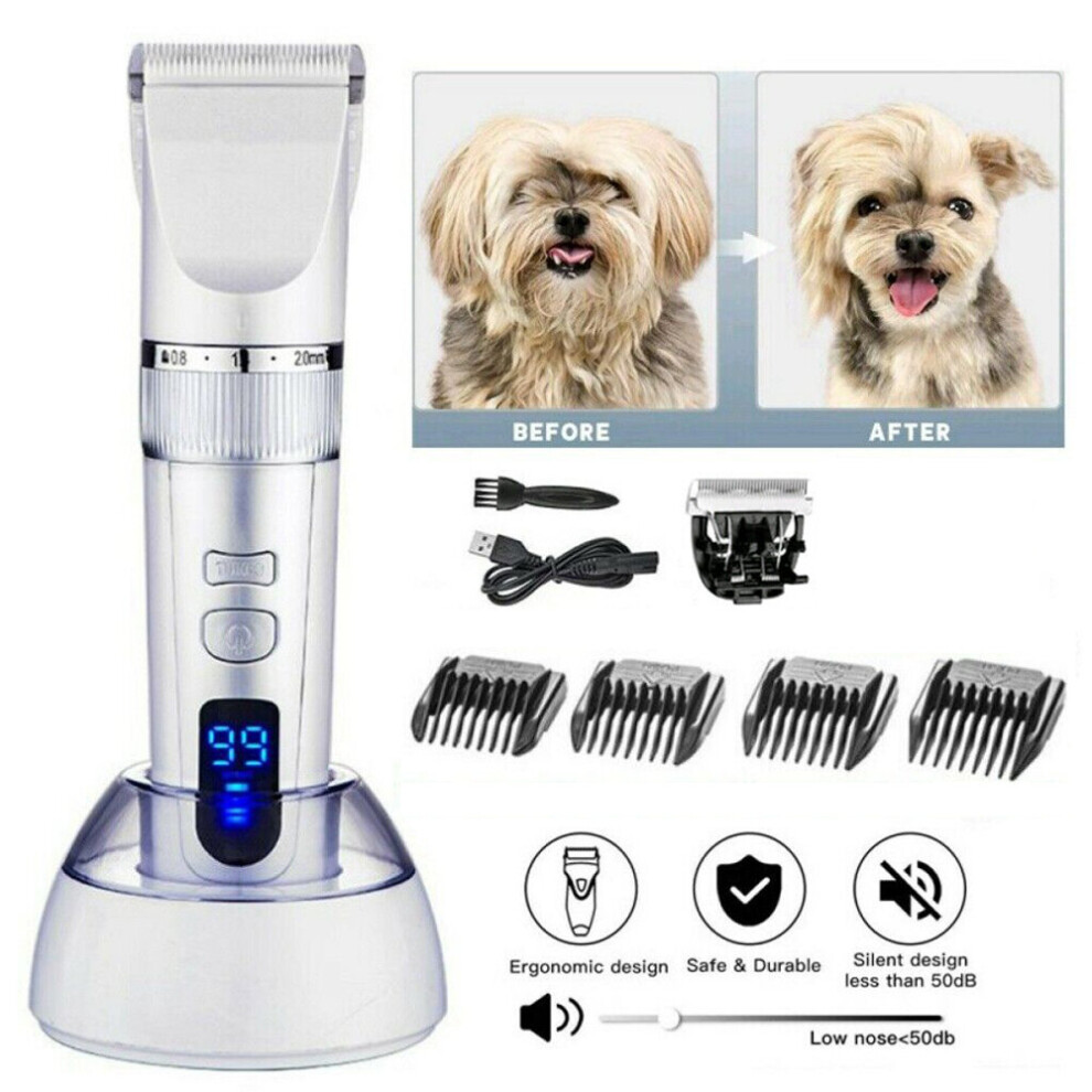 Pro Pet Dog Grooming Clipper Thick Fur Hair Trimmer Electric Shaver