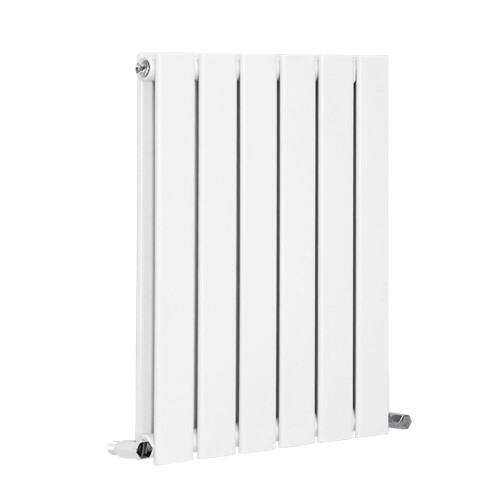 NRG (Horizontal 600x408mm - Double) NRG Flat Panel Designer Bathroom Central Heating Radiator Gloss White Column 1
