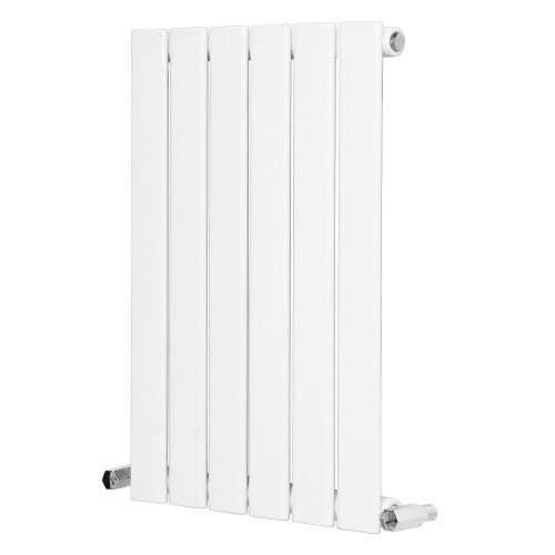 NRG (Horizontal 600x408mm - Single) NRG Flat Panel Designer Bathroom Central Heating Radiator Gloss White Column 1