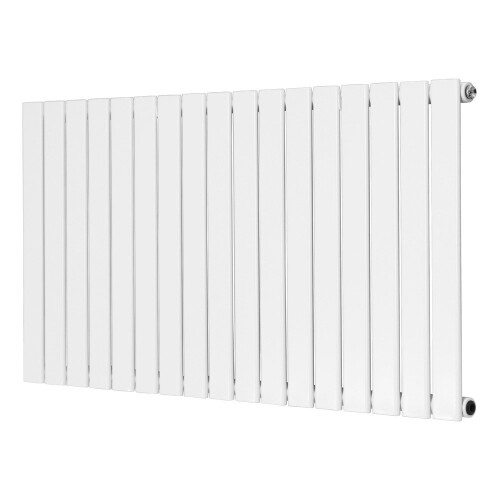 NRG (Horizontal 600x1156mm - Single) NRG Flat Panel Designer Bathroom Central Heating Radiator Gloss White Column 1