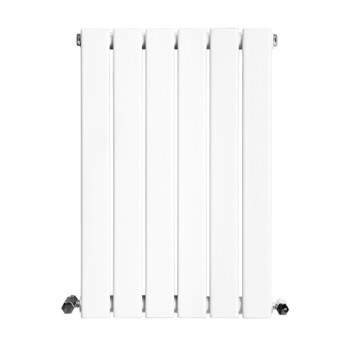 NRG (Horizontal 600x408mm - Single) NRG Flat Panel Designer Bathroom Central Heating Radiator Gloss White Column 2