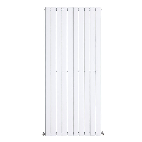 NRG (Vertical 1600x680mm - Single) NRG Flat Panel Designer Bathroom Central Heating Radiator Gloss White Column 2