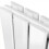 NRG (Horizontal 600x408mm - Double) NRG Flat Panel Designer Bathroom Central Heating Radiator Gloss White Column 4