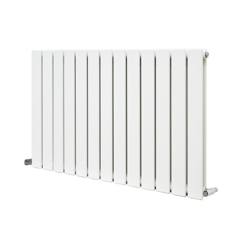 NRG (Horizontal 600x884mm - Double) NRG Flat Panel Designer Bathroom Central Heating Radiator Gloss White Column 1