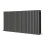 NRG (Horizontal 600x1593mm - Double) NRG Oval Column Designer Radiator Bathroom Central Heating Anthracite 2