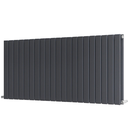 NRG (Double-600x1428 mm) NRG Flat Panel Column Designer Radiator Heater Central Heating Rads Anthracite 1