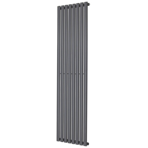 NRG (Vertical 1800x472mm - Single) NRG Oval Column Designer Radiator Bathroom Central Heating Anthracite 2