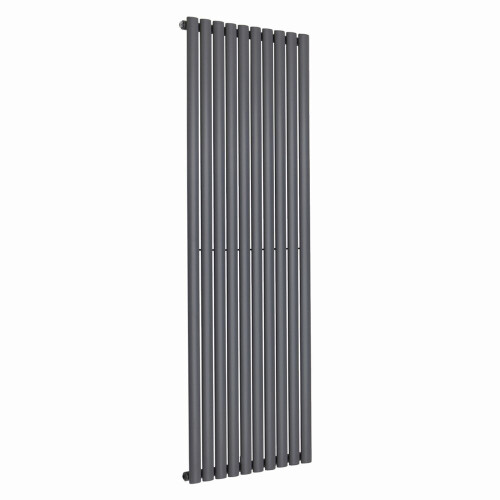 NRG (Vertical 1800x590mm - Single) NRG Oval Column Designer Radiator Bathroom Central Heating Anthracite 2