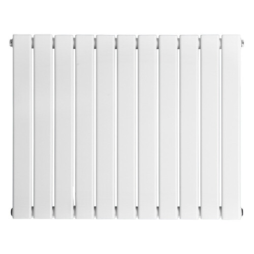 NRG (Horizontal 600x748mm - Single) NRG Flat Panel Designer Bathroom Central Heating Radiator Gloss White Column 2
