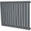NRG (Horizontal 600x767mm - Single) NRG Oval Column Designer Radiator Bathroom Central Heating Anthracite 3