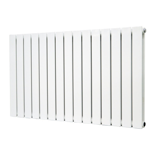 NRG (Horizontal 600x1020mm - Double) NRG Flat Panel Designer Bathroom Central Heating Radiator Gloss White Column 1