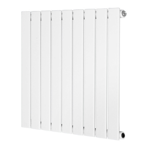 NRG (Horizontal 600x612mm - Single) NRG Flat Panel Designer Bathroom Central Heating Radiator Gloss White Column 1