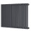 NRG (Horizontal 600x1003mm - Single) NRG Oval Column Designer Radiator Bathroom Central Heating Anthracite 3