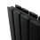 NRG (Horizontal 600x884mm - Double) NRG Black Flat Panel Designer Radiator Single Double Column Bathroom Central Heating 2